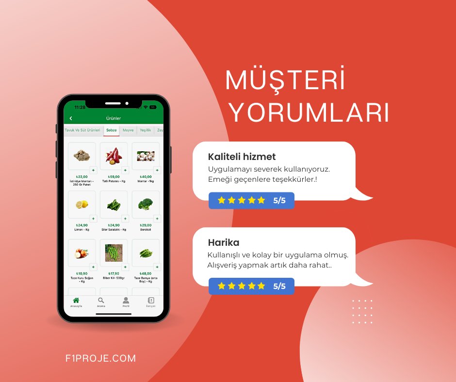 Pınar Manav'ın müşterileri çok memnun!
Görüşleriniz bizim için değerli. Soru ve önerileriniz için bize her zaman ulaşabilirsiniz.

#mobiluygulama #musterimemnuniyeti #uygulamageliştirme