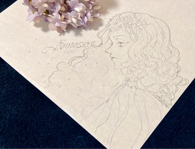 ALI PROJECT 『Fantasia』に寄せて(2019)透明水彩、ドローイング 