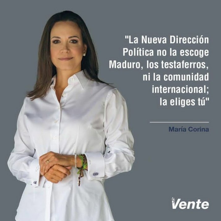 Rumbo a las primarias, de ello no cabe duda. Vamos todos los venezolanos de bien, a la búsqueda de la Libertad: un nuevo liderazgo opositor y una presidente <a href="/MariaCorinaYA/">María Corina Machado</a>  que transformará al país para los venezolanos.

#VenteEsAhora