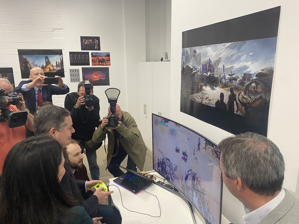 _Black_Shamrock's tweet image. We were delighted to host the official launch of the Tax Credit for Digital Games in Ireland at the @_Black_Shamrock offices at @GECinD8 this week with Ministers @Paschald and @cathmartingreen. 🎉
#gamesindustry #irishgames #irishgamedeveloper @Imirt_ie @IRLDeptFinance