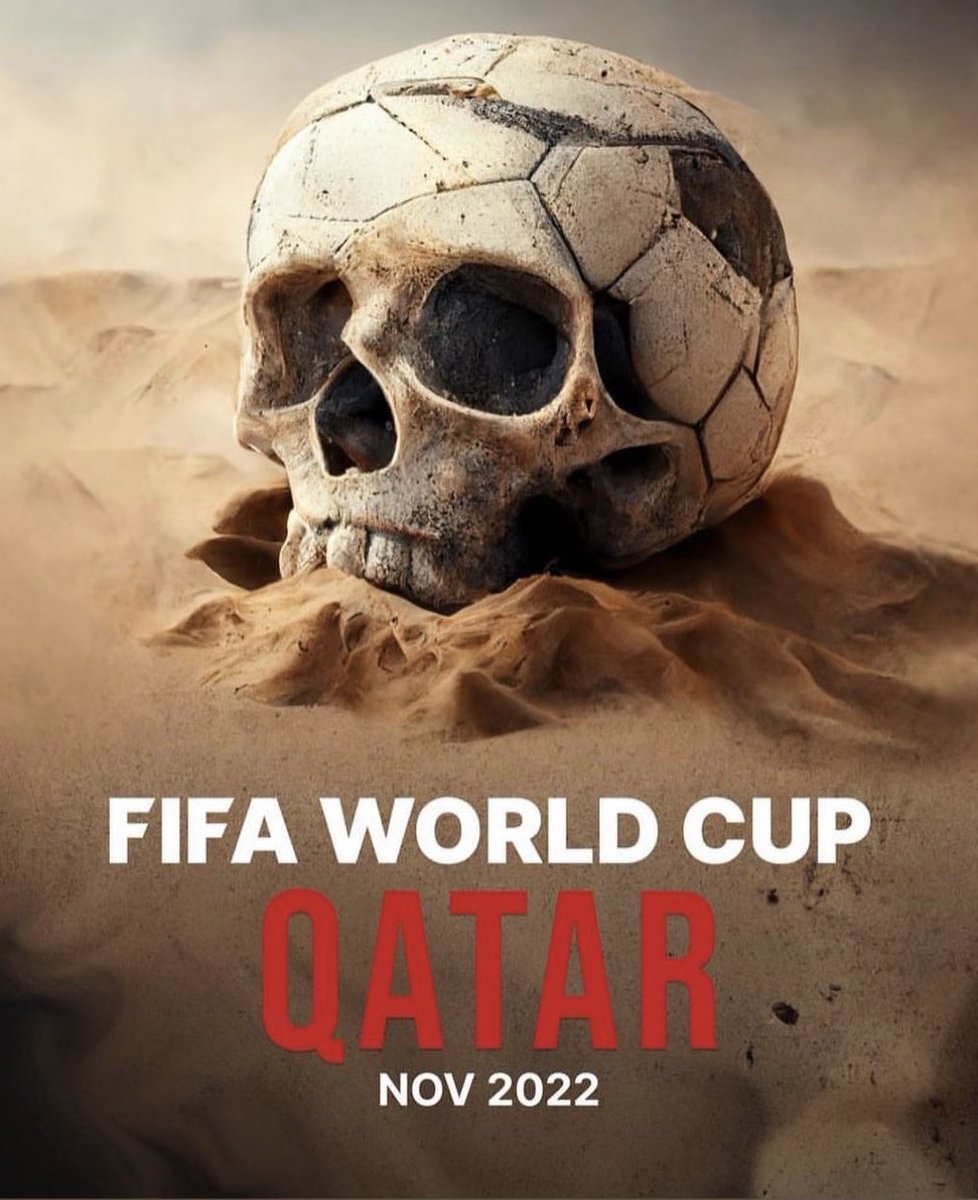 wokiepedia's tweet photo. #BoycottQatar2022 
Interesting collection of trending posters &amp; images. A #thread.
(Credit to individual creators.) https://t.co/83R4nXuibQ