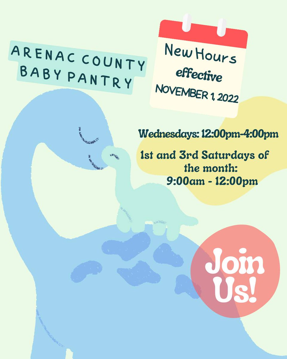 BAGreatStart's tweet photo. Arenac County Baby Pantry (583 E Cedar Street , #Standishmi) is now open Wednesdays and the 1st & 3rd Saturdays of the month. https://t.co/dTryL3XgcH