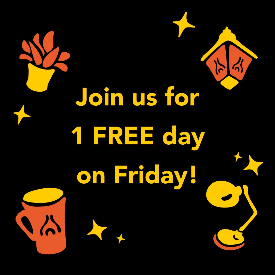 We are running the perfect offer for #BlackFriday if you haven't had a chance to visit yet!

You can try out our rooms and drink all the coffee/hot drinks that you can manage whilst using our amazing wifi! 

Let us know if you are interested!  hello@thekiln.co
#WorcestershireHour