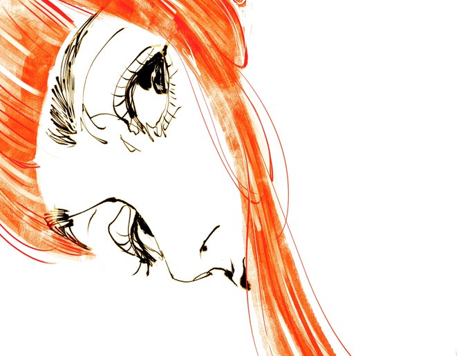 「目で追いかける」どうかそれだけは許して#イラスト#illustration 
