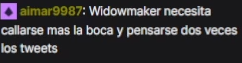 WidowMak3r's tweet photo. Me dedico a los los memes 4fun y a veces hago beef porque me sale de los cojones y me aburro.

Otra cosa es que hayan jodido a un colega mío cómo es Disgrace y quiera exponer su situación injusta. Nadie del séctor puede hacerlo porque se quedaría sin trabajo, yo no pierdo nada. https://t.co/LYJ7BRsCwe