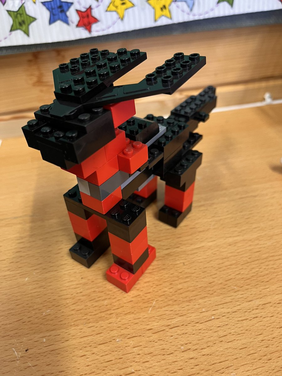 MissfrenchTPS's tweet photo. @TemplarsPrimary we have a Lego genius in the mix - I gave him a random selection and this is what was created, amazing! - JB 4M https://t.co/tHCgGsuYr2