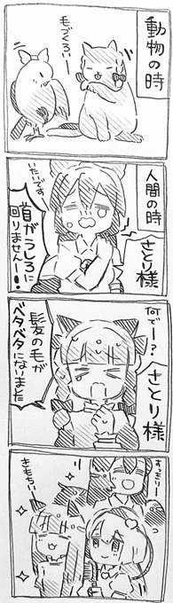 さとり様とお空ちゃんとお燐ちゃんと毛づくろい 