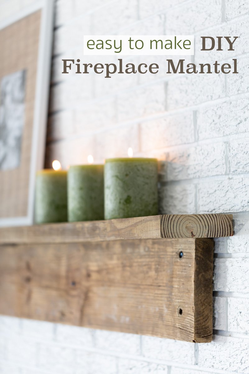 The Easiest DIY Fireplace Mantel to build... EVBER!!! And best of all you can make it to fit your decorating style. bit.ly/3EUCuzm