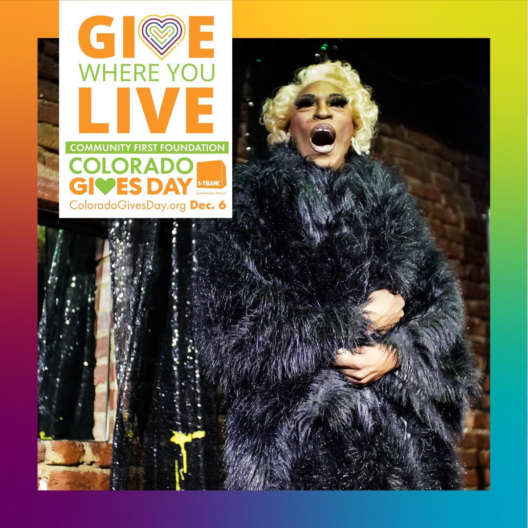 Hey y’all! 👋🏽

Your support of Black Pride Colorado, starting today, counts toward our Dec. 6th goal and your generosity of any kind is appreciated now more than ever ✨

Click the link below to support our program initiatives!  

Link: coloradogives.org/organization/Y…

#cgd2022