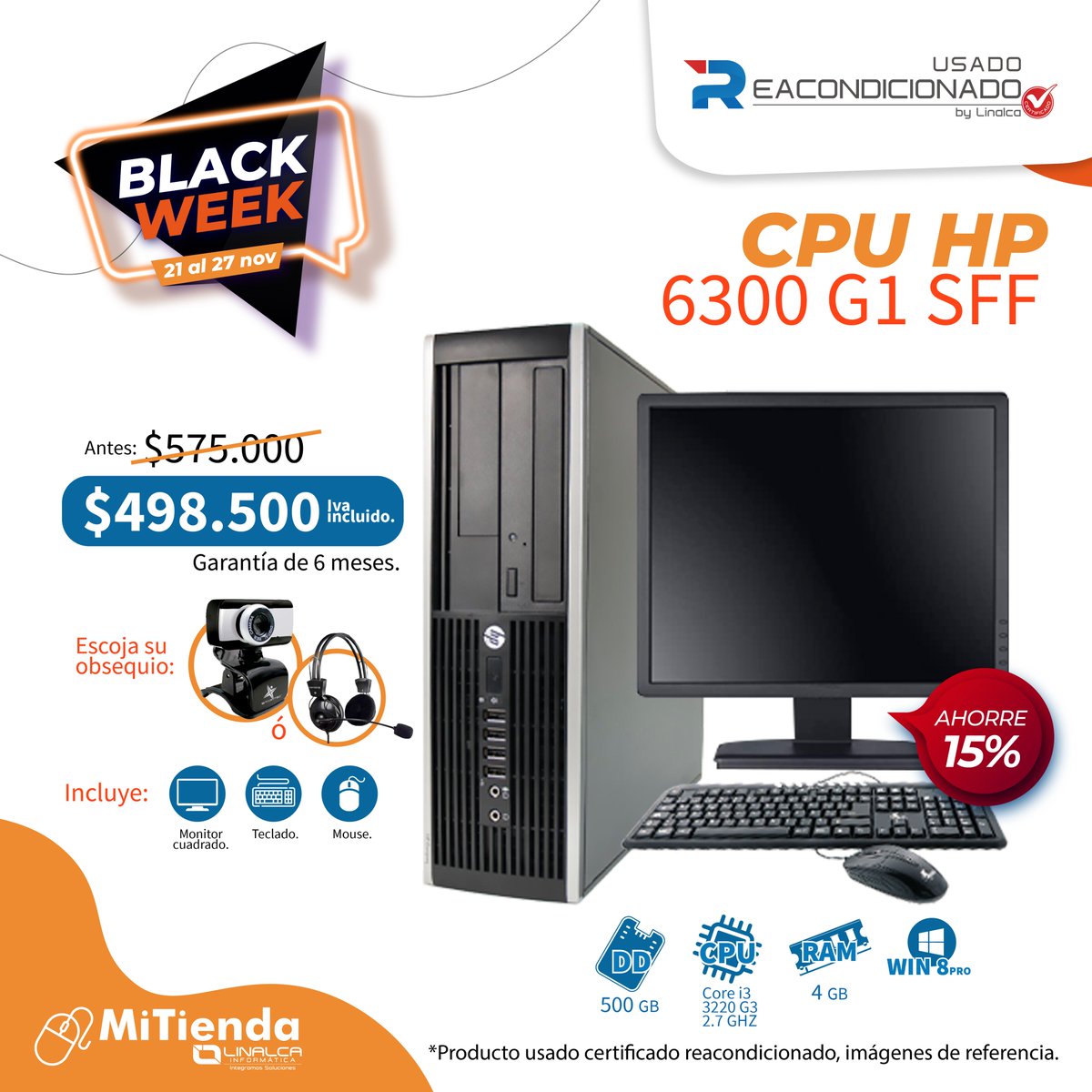 LinalcaInfo's tweet photo. #reacondicionado #ventadetecnologiaondicionadoBogota
#Computadoresusados
#Productoreacondicionado #DistribuidorLinalca
#equiposreacondicionados
#ventadetecnologia
#linalcainformatica #tecnológia #blackweek #BlackFridayWeek #blackfriday https://t.co/9Zw4DkofUi