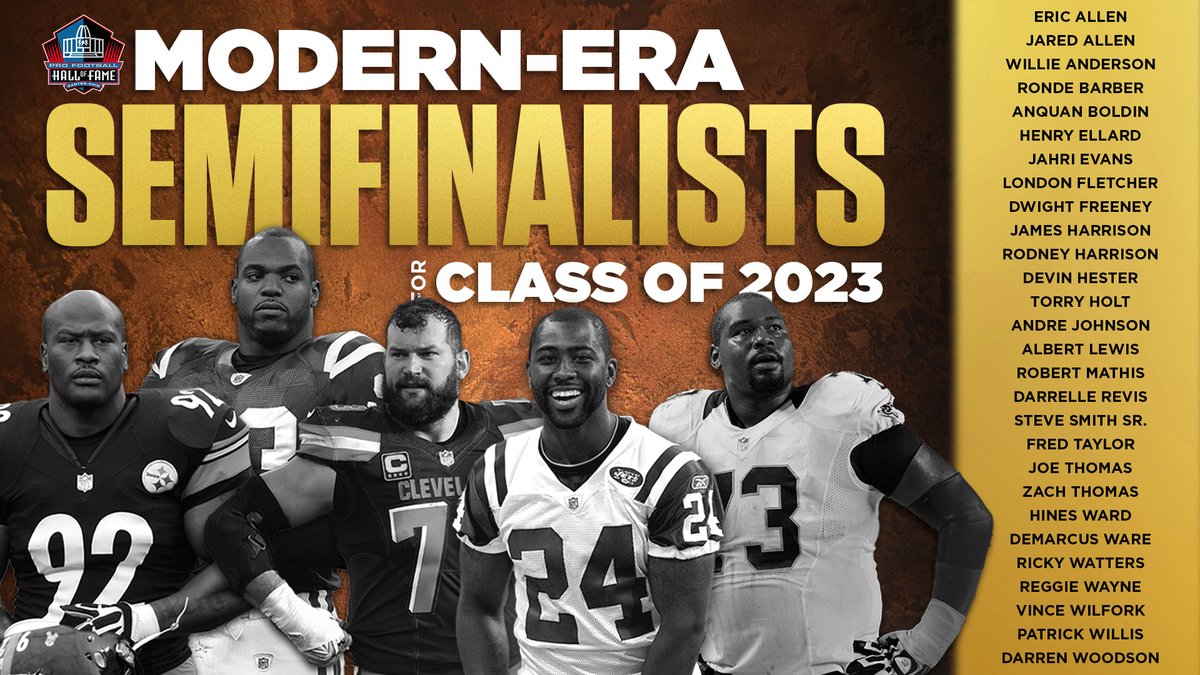 Pro Football HOF cuts down to 28 ModernEra Semifinalists for class of