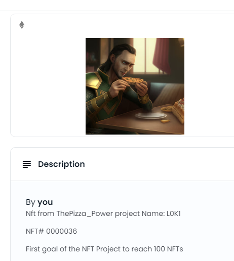 Thepizza_Power's tweet photo. NFT Uploaded today,
this is 36 #NFT
Name:  L0K1

ThePizza_Power at #OpenSeaNFT

https://t.co/v0Ll8umPGT

#NFTGiveaways #ETH #NFTs #NFTs #NFTCommunity https://t.co/BelCOK66tt