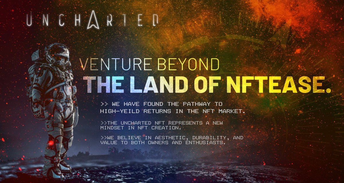cryptotimebro's tweet image. We have found the pathway to high-yield returns in the NFT market.
Get ready to enter #TheUncharted #NFT