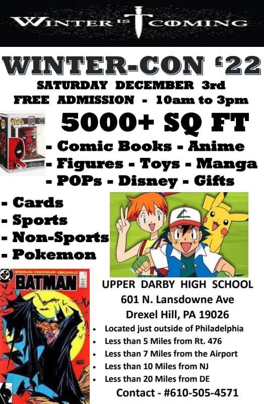 ActionFigMania's tweet photo. #udbop #Saturday #December 3 #comic #comics #anime #toys #upperdarby #drexelhill #marchingband #royals https://t.co/MWGINEyirA