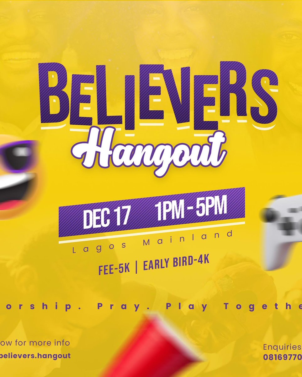 Wiley_deee's tweet photo. So If you are with me on this table, and want to have a good time with people who share your views….come network, banter, eat, dance, play and be merry with me. Let’s show the world believers are not boring, we can let our hair down too!😊😊😊

5/5 https://t.co/w0dTBtO1yC