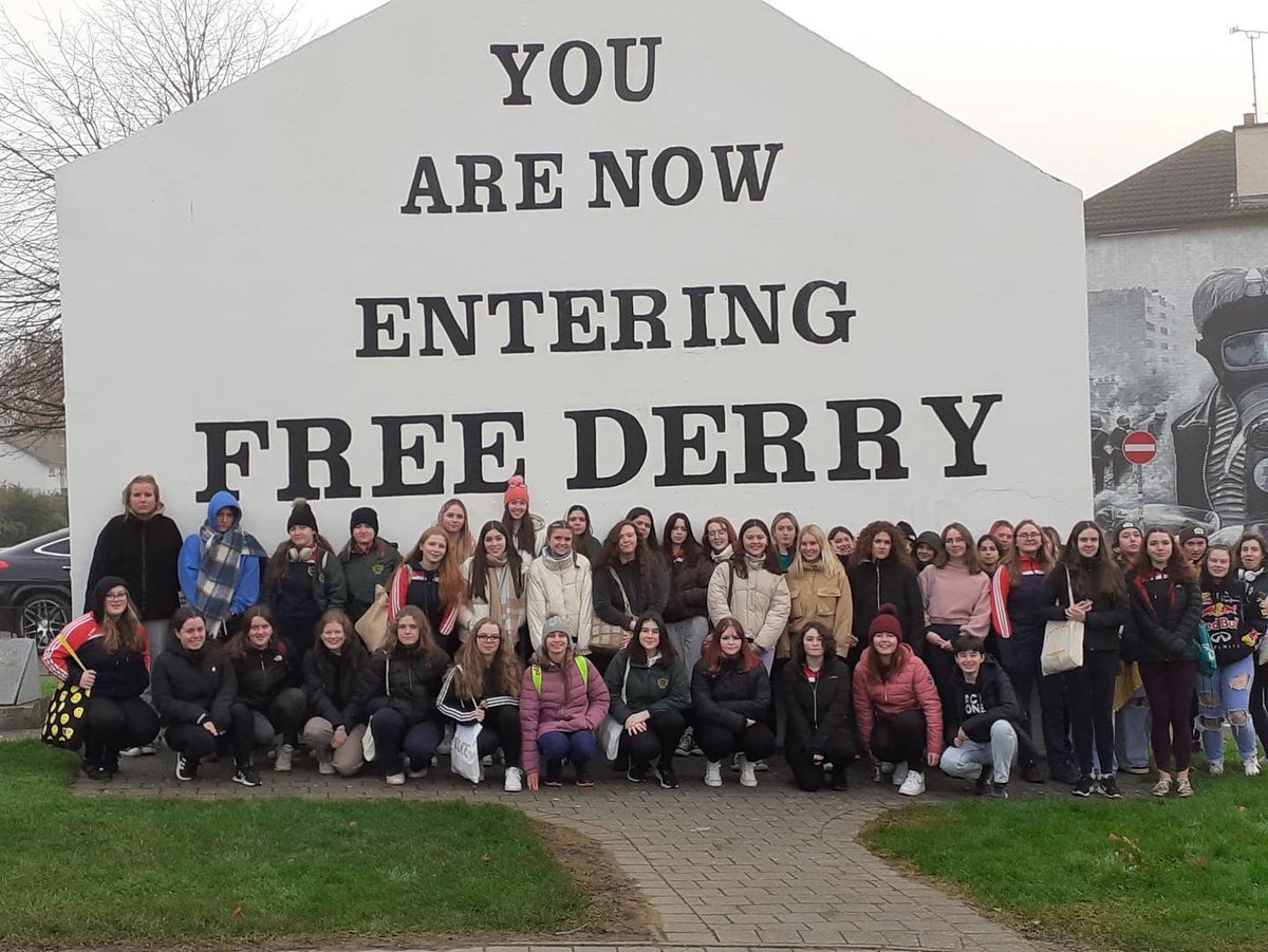PresWexHistory's tweet photo. Our senior history students enjoyed a great trip to Belfast and Derry last week. #PresWex #Wexford #History https://t.co/4AN1I6NIDQ