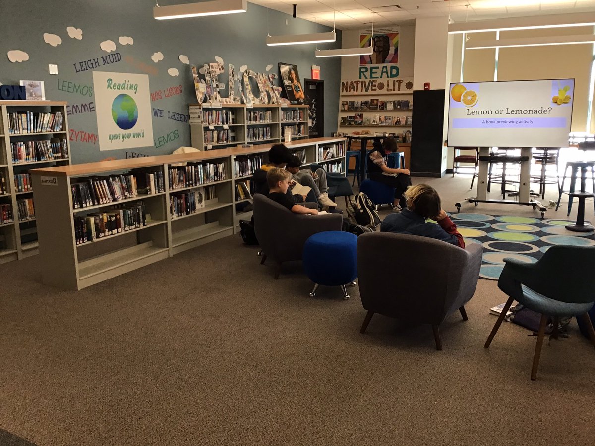 jamie_winchell's tweet photo. 🍋 Are these books lemons or lemonade? We pulled 300+ books published after 2019 that haven’t circulated (remote learning is the main culprit) and Ss are previewing, tallying, checking out, and having a taste of lemonade today and after break. #oakpark97 #libraries97 https://t.co/M9b7EKIHZM