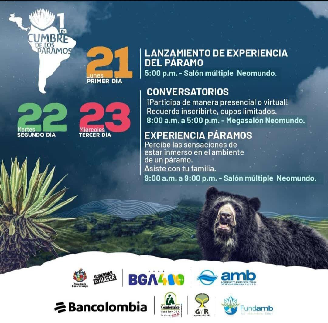 🟢⚪️🔵 #UrkuÑan

Estamos presentes en la 1.a #CumbreDeLosPáramos.

#Bucaramanga, #Colombia, con nuestros socios <a href="/Ecuarunari1/">Ecuarunari Página Oficial</a> y <a href="/CongopeEcuador/">CONGOPE</a> 

#UrkuÑanSomosPáramo