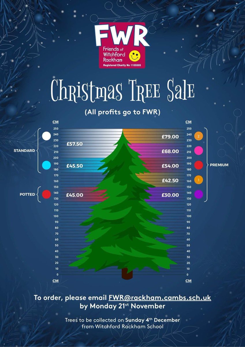 FriendsRackham's tweet photo. Great news, we’ve extended our tree order deadline until Friday, please get in touch to order your beautiful FWR Christmas tree and support our wonderful  @RackhamPrimary   school too! https://t.co/pv5R6fv9Jm