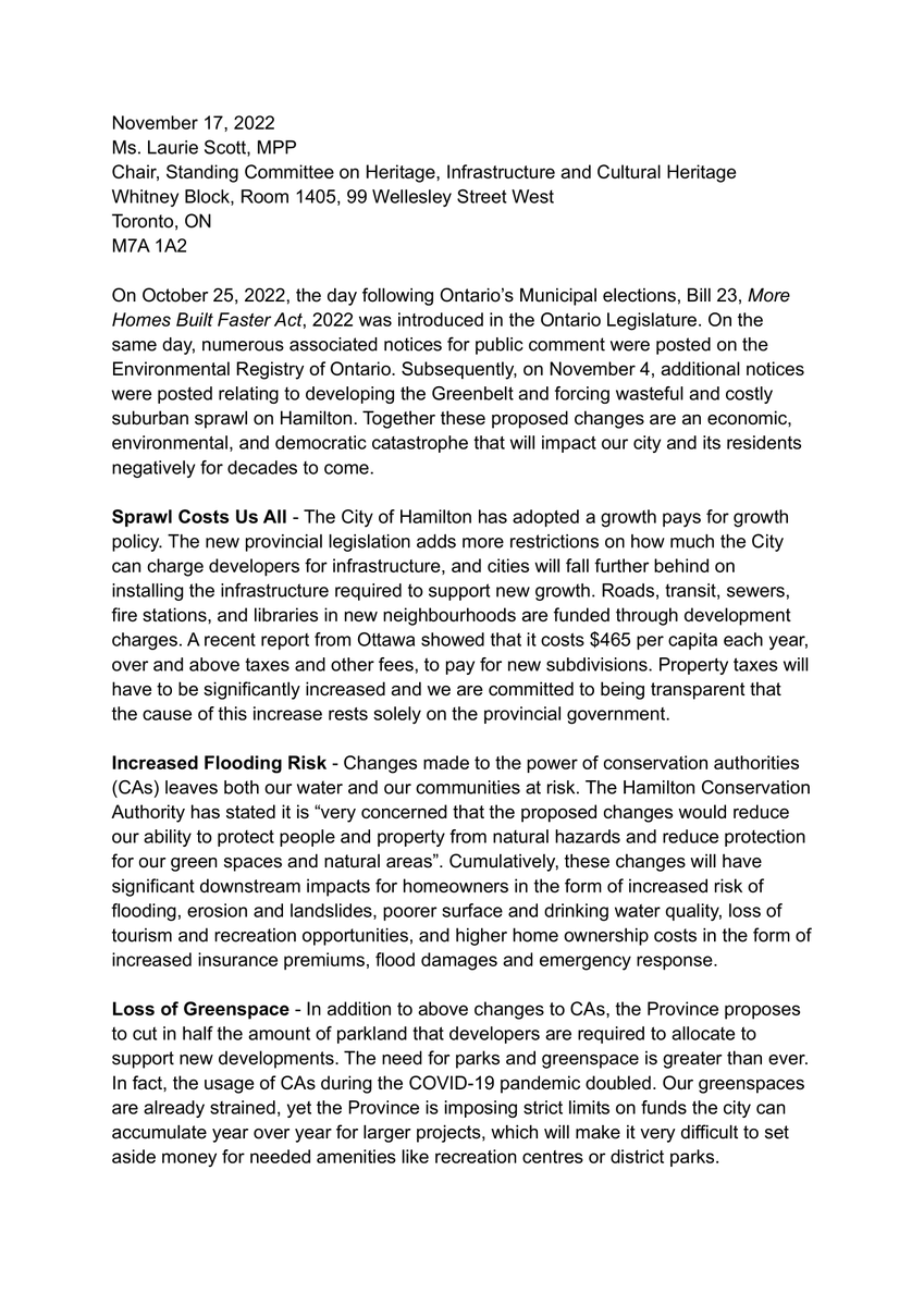 alexwilson96's tweet image. Myself and Ward 2 Cllr. @CameronKroetsch wrote to @LaurieScottPC requesting #Bill23 be immediately withdrawn. #StopSprawl #SaveFarmland

Bill 23 isn't about housing it's about maximizing developer profits. We need real solutions that put people and planet ahead of private profit.