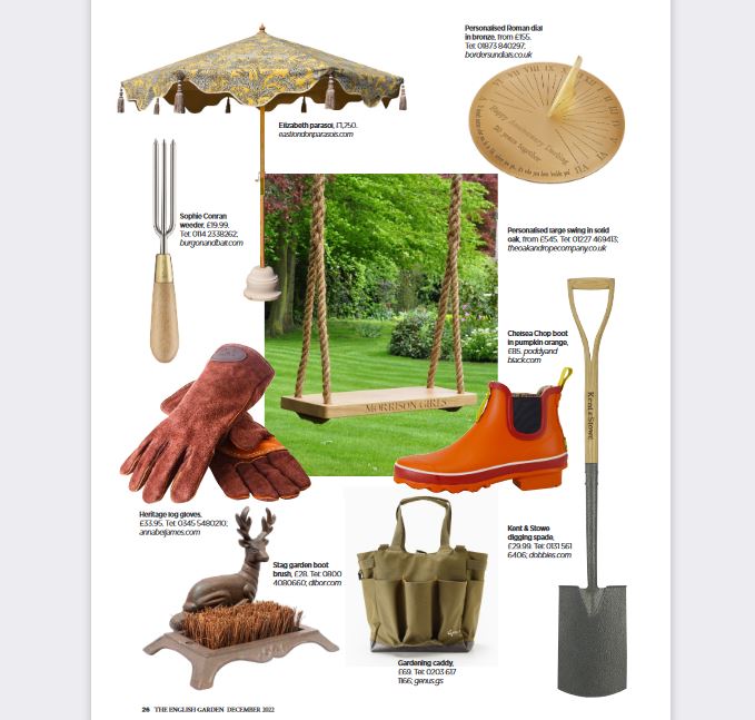 bordersundials's tweet photo. The English Garden Magazine have chosen Border Sundials' personalised 8" brass dial as one of their top Christmas gifts! Happy days! https://t.co/PwcuirGhBi