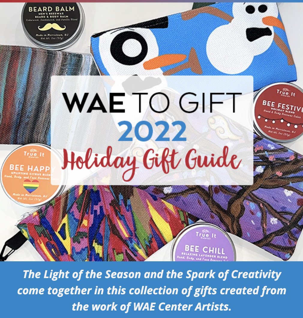 🎁 WAE to Gift 2022 🎁 ~ Holiday Gift Guide ~

The Light of the Season &amp; Spark of Creativity come together in this collection of gifts created from the work of WAE Center Artists. View our full guide: mailchi.mp/jsdd/holiday-2…     #waecenter #WAE #shoplocal