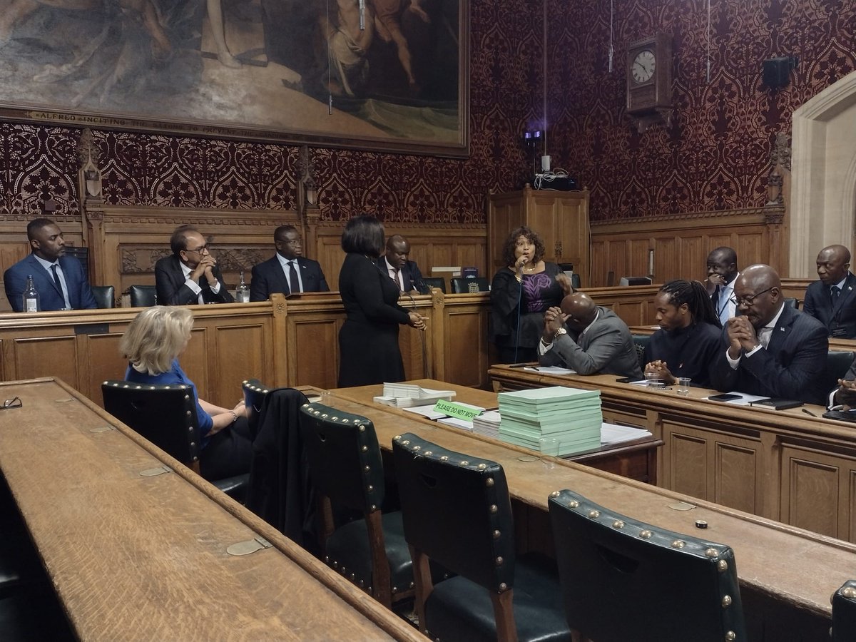 MinisterManty's tweet photo. Yesterday at the House of Lords with @PresidentBio and other Ministers. I had the opportunity to share our successes on promoting #GenderEquality through the empowerment of women. https://t.co/FgJcctaTYn