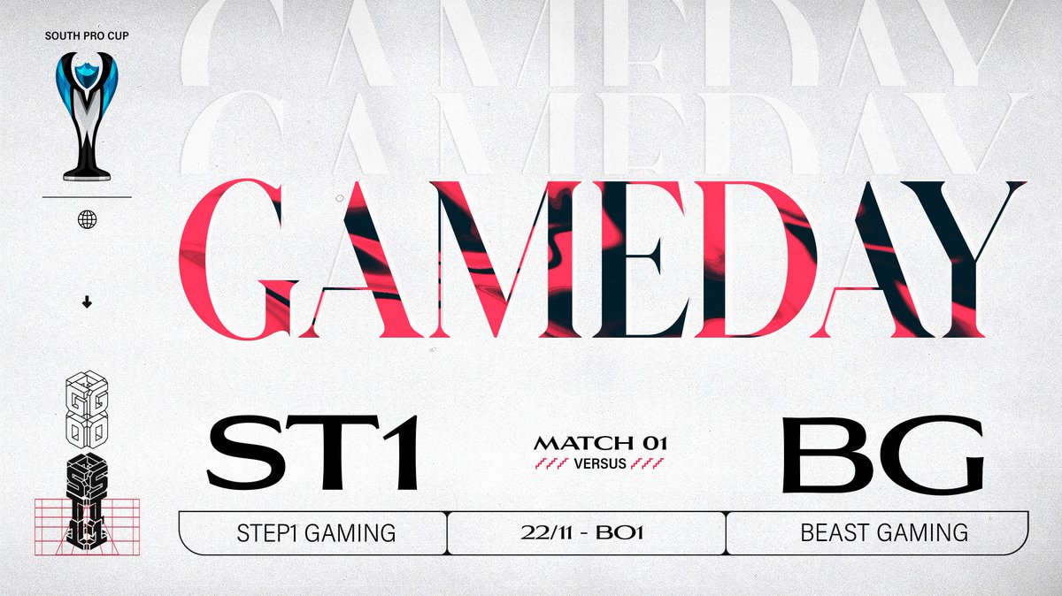 ST1_gg's tweet photo. 📢GAMEDAY de la #SouthProCup
Hoy a las 19:00 ARG. se espera un enfrentamiento salvaje contra @BeastGaming_ar .
Le cambiaremos la dieta a las bestias.
#GOST1 🔥 #LeagueOfLegends https://t.co/0y9fKTE4YA