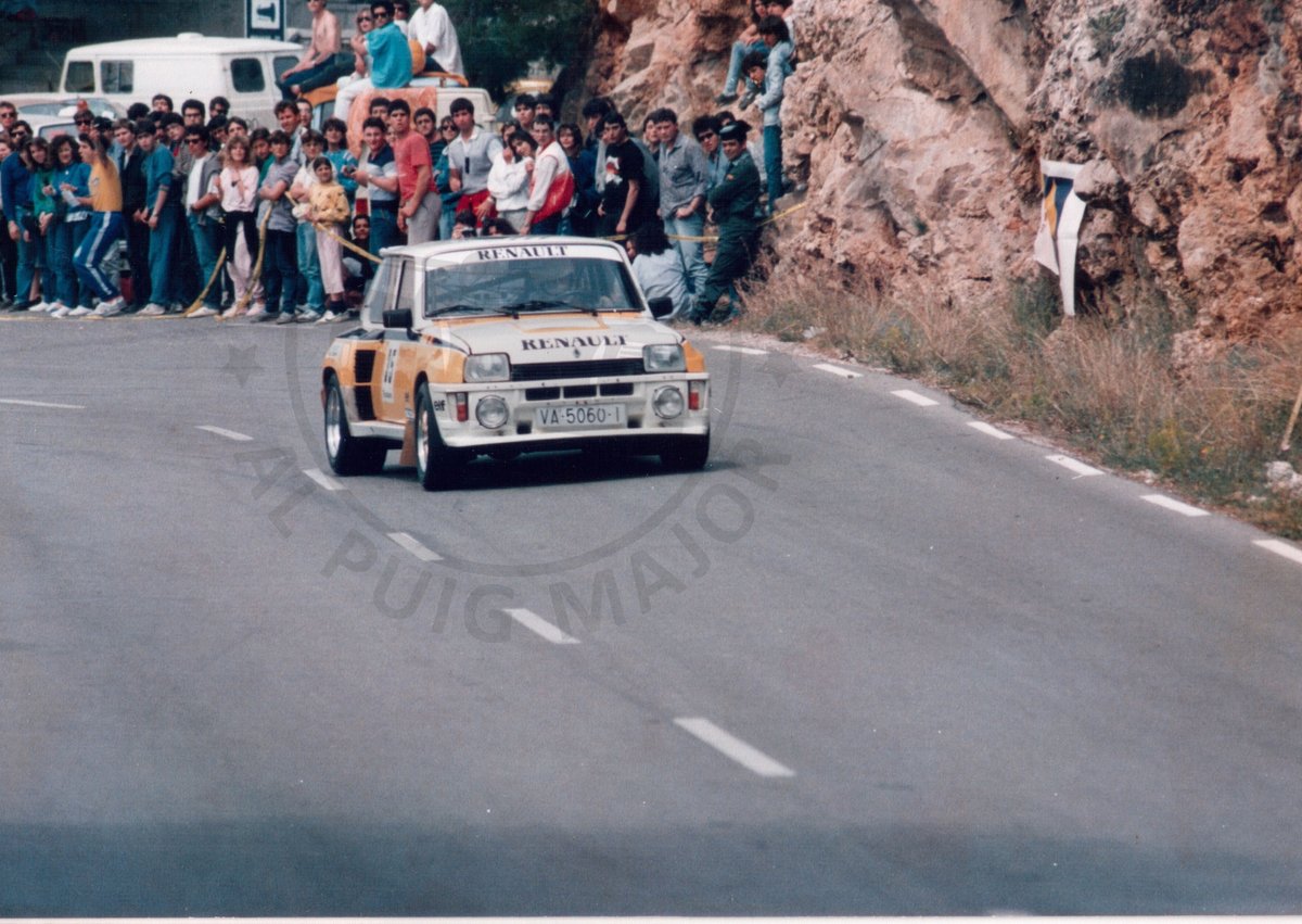 Joan Tomás - Renault 5 Tour de Corse ex-FASA Renault. 1º clasificado de grupo B y Campeón de España esa temporada. Pujada al Puig Major 1987

#PujadaalPuigMajor