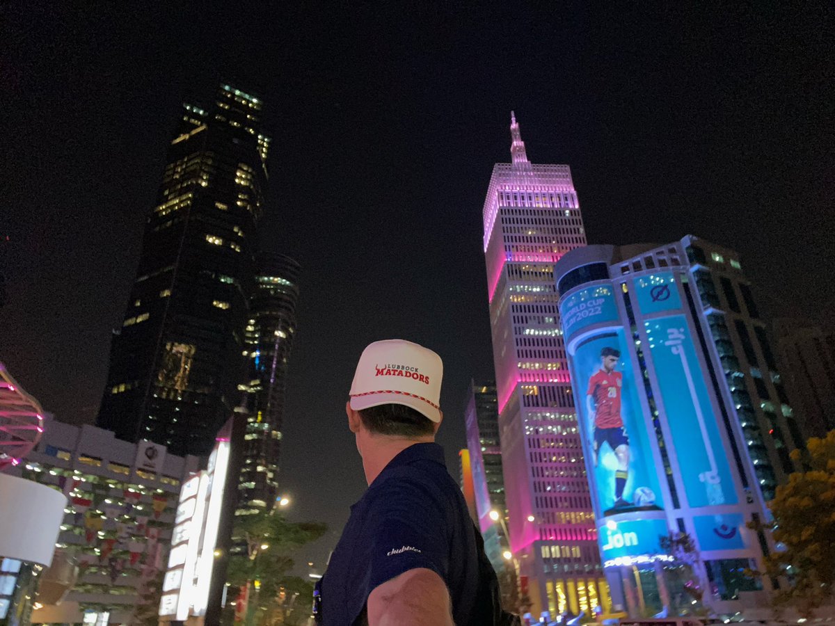 LubbockMatadors's tweet photo. Lubbock, Tx βοΈ Doha, Qatar
One of our supporters got the opportunity to go to the @FIFAWorldCup this year, and is rocking some of our gear! β½
#FIFAWorldCup #LBKbuilt https://t.co/rEXj1jj2Z1