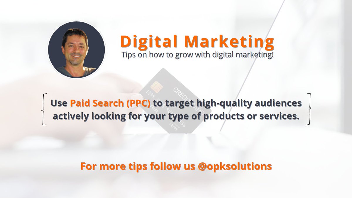 OPKSolutions's tweet image. 🛑 Are you using PPC to position your products or services in front of high-quality audiences? 

✅This channel can be an effective way to reach audiences who are interested and ready to take an action or make a purchase. 

#digitalmarketingtips #PPC #digitalmarketer