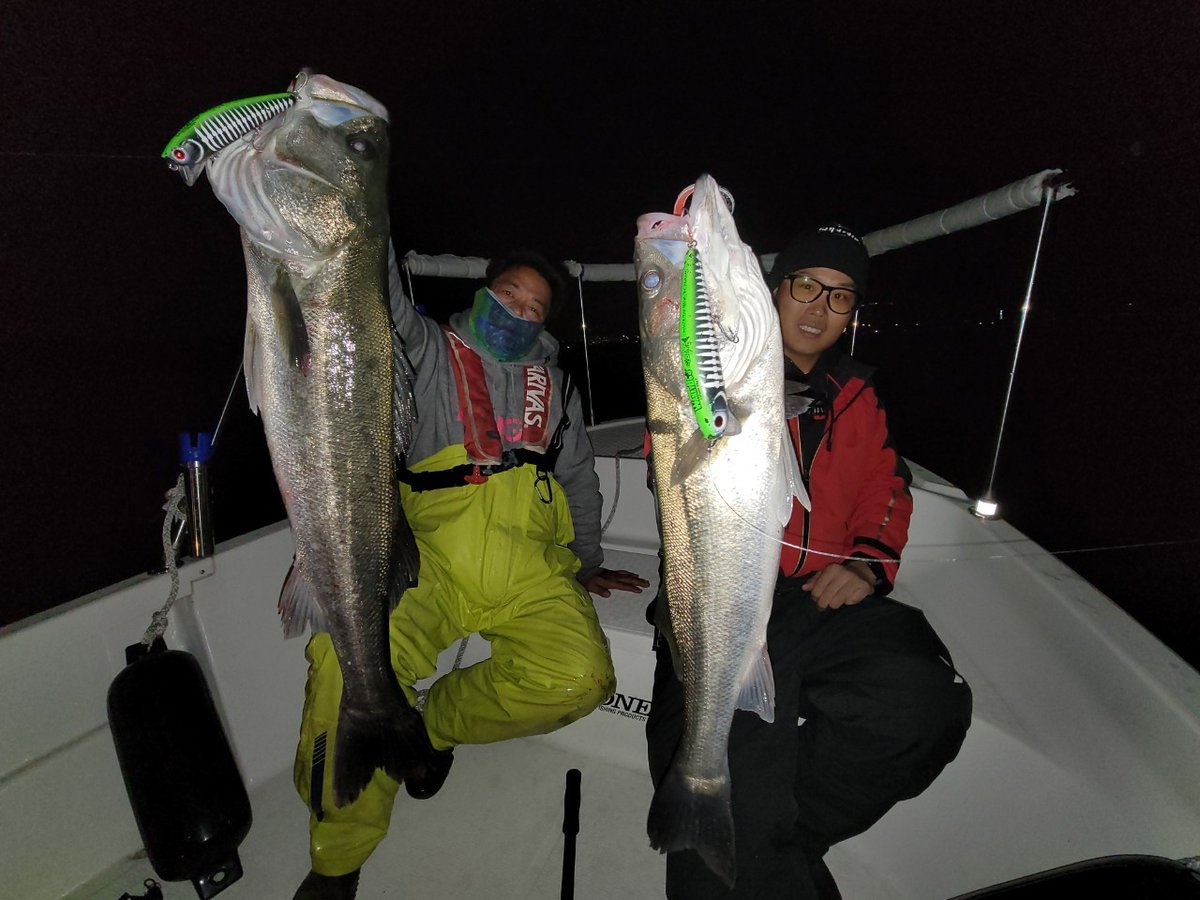 atacante09's tweet photo. @BeBefishing さんでナイト便!
ポンポンとテンポよく釣れてたけど、最後のポイントでこのルアーがハマりました😊
同じブーでも他のカラーは反応悪くてミスフィッツにしたら連発!!
ほとんどが70オーバー
今季初ランカー83来ました👍
#HANFBYDEVILOCK
#ロンジン
#ウェイキーブー137
#ミスフィッツ https://t.co/f8FZg8BY9a