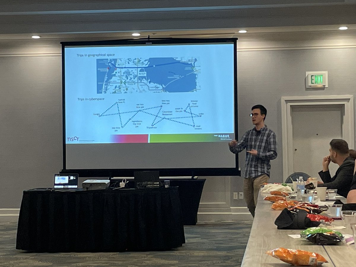 Brown bag lunch starts off with <a href="/crimoneva/">Asier Moneva is on Bluesky</a> presenting journeys to cybercrime, assessing efficiency in hackers paths to their target online