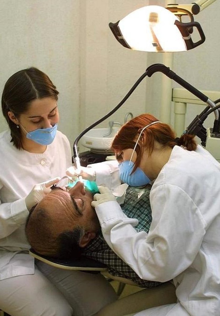 Drakimdds's tweet image. Now I will hold your mouth open, she shall drill your teeth and she'll extract the others. #dentalfetish