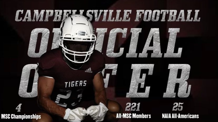 TaylorWestcott5's tweet photo. After a Great Talk With @CoachGarnerCU I have officially received my first offer from Campbellsville University. AGTG 🙏
@AL_Recruiting @CvilleTigers https://t.co/UlrzPE2Fju