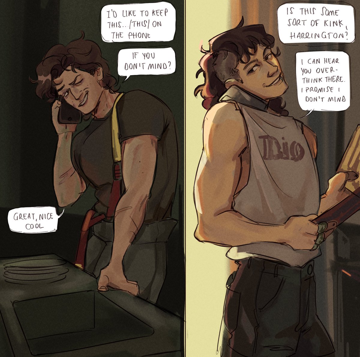 mardyart's tweet photo. 911/firefighter!steve x dispatcher!eddie AU #steddie https://t.co/zFJzjDxeX7