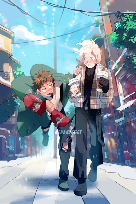 new komahina winter outfits got me out of artblock at last  