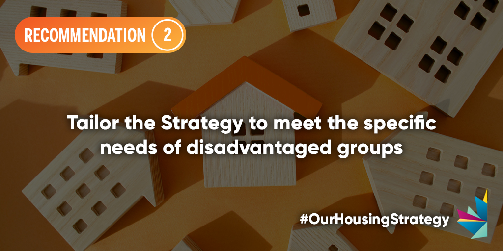 Recommendation 2: Make programs purpose-built to address the needs of people experiencing inadequate housing and homelessness, and ensure that they show measurable results for people most in need. More ➡️ bit.ly/3Xq2VUr #OurHousingStrategy