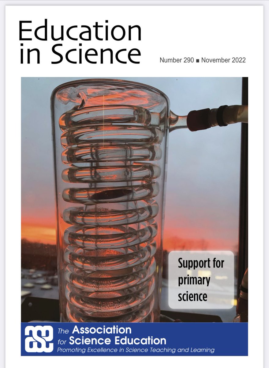Don’t forget to read the new issue of the <a href="/theASE/">The ASE</a> Education in Science publication. As we approach December make sure to tag any of your science themed Xmas decs on here with #EISChristmas for all to see. Any techs wanting to contribute to the next edition drop me a DM