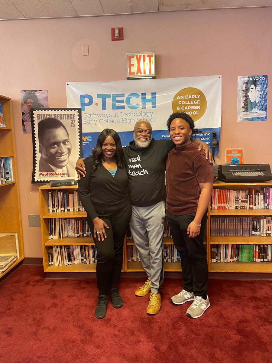 My Sister <a href="/HRBizExec/">LaSonya Berry</a> and nephew visiting <a href="/PathwaysInTech/">P-TECH Brooklyn</a> she is a former IBMer and <a href="/ClemsonUniv/">Clemson University</a> alumni #tuesdayvibe #skillsbuild #skills2030 #weareptech