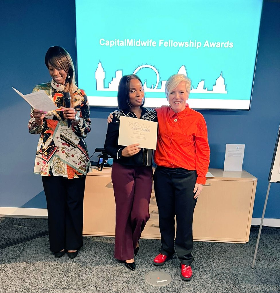 With the delightful @katebrintworth  and <a href="/Samanthahosten/">Samantha Hosten, Assoc CIPD</a> at the <a href="/CapitalMidwife/">CapitalMidwife</a> fellowship celebration today.<a href="/HelenKnower/">Helen Knower</a> thank you for recognising my potential&amp; supporting my application.<a href="/CapitalMidwife/">CapitalMidwife</a> <a href="/SoAC_Midwives/">SoAC</a> <a href="/wendyolayiwola/">Wendy Olayiwola BEM, FRCM, FRSA RN, RM</a> <a href="/MarshaLTJones/">Marsha Jones</a> <a href="/ShirlpetersonR/">Shirley Peterson</a>