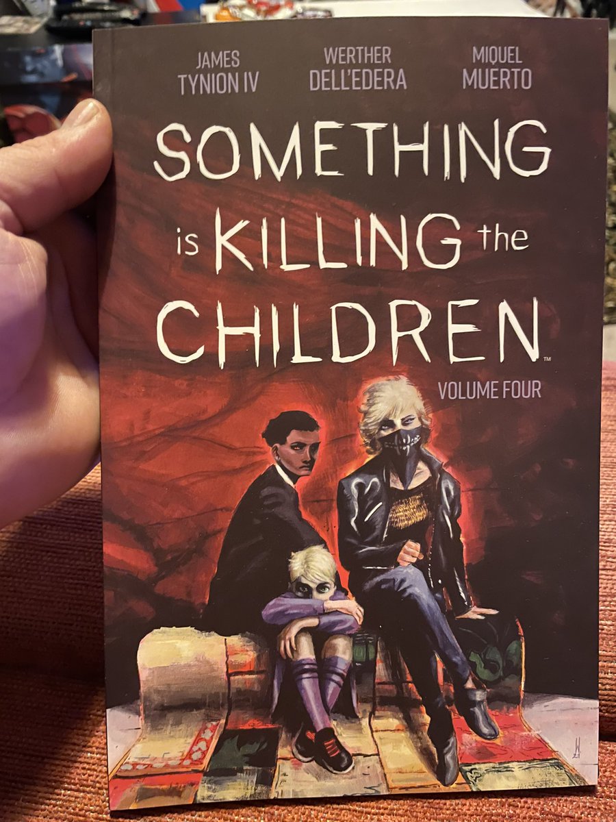 Today’s Read, is volume 4 of #somethingiskillingthechildren . From @boomstudios , by #jamestynionIV and #wertherdelledera . Really enjoy this series, blasted through this in a hour.
#Book #GraphicNovel #Horror #HorrorBook .