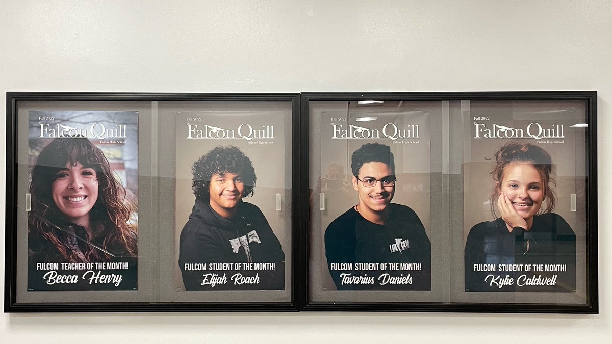 Congratulations to our FulCom Students and Teacher of the Month!