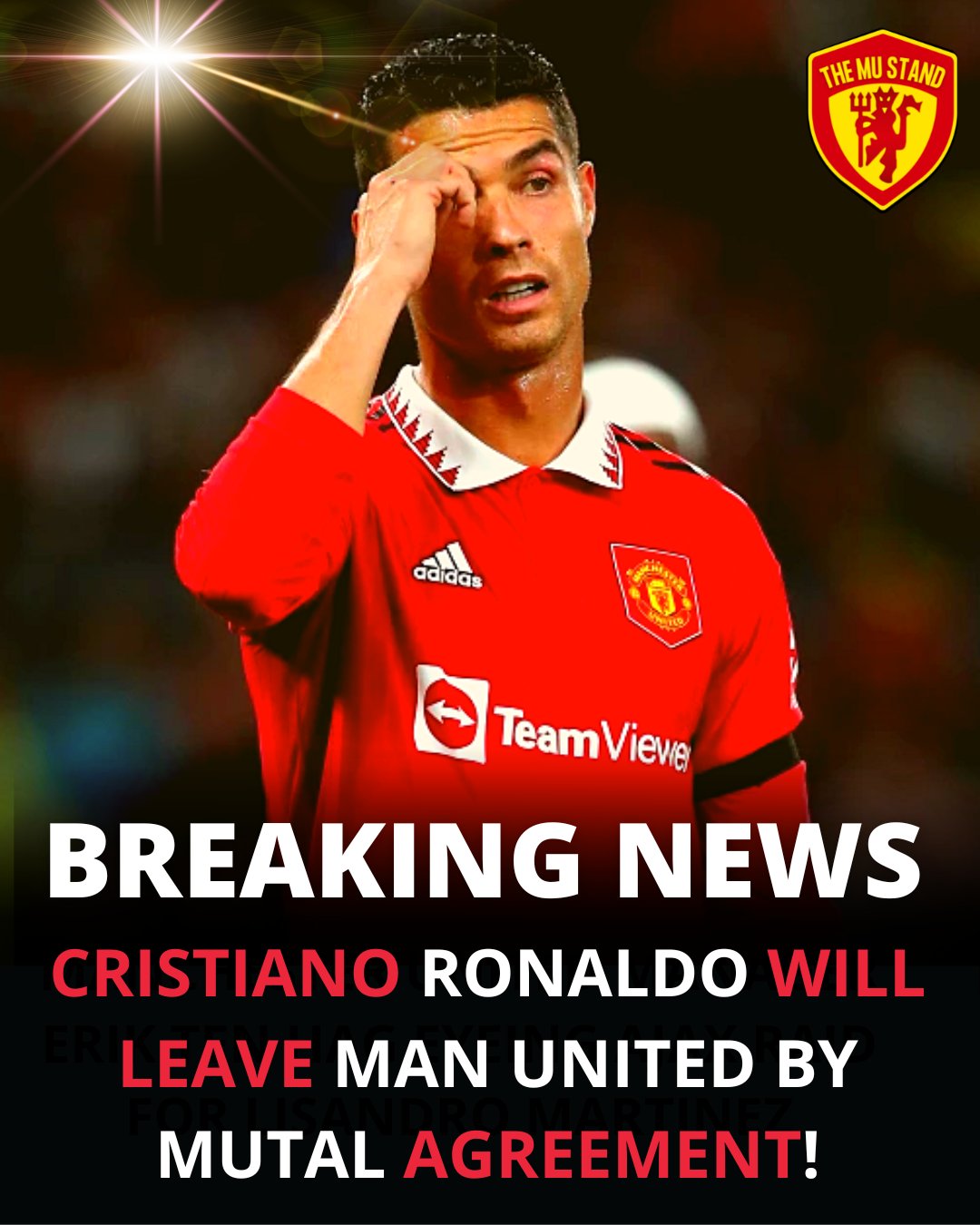 Manchester United on X: Cristiano Ronaldo is to leave Manchester United by  mutual agreement, with immediate effect. The club thanks him for his  immense contribution across two spells at Old Trafford. #MUFC /