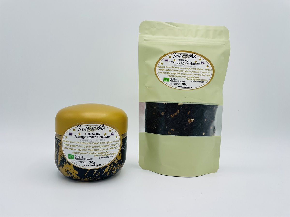 LeSafran08's tweet photo. Ils sont arrivés et disponibles !!! Les nouveaux produits safranés pour les fêtes... Thé de Noel et Infusions safranées pour affronter l'hiver ! 🎄🎅Nouveaux produits pour les fêtes 🎁🎁🎁 - https://t.co/c1FyZN4awy https://t.co/3JUBUqTVGb