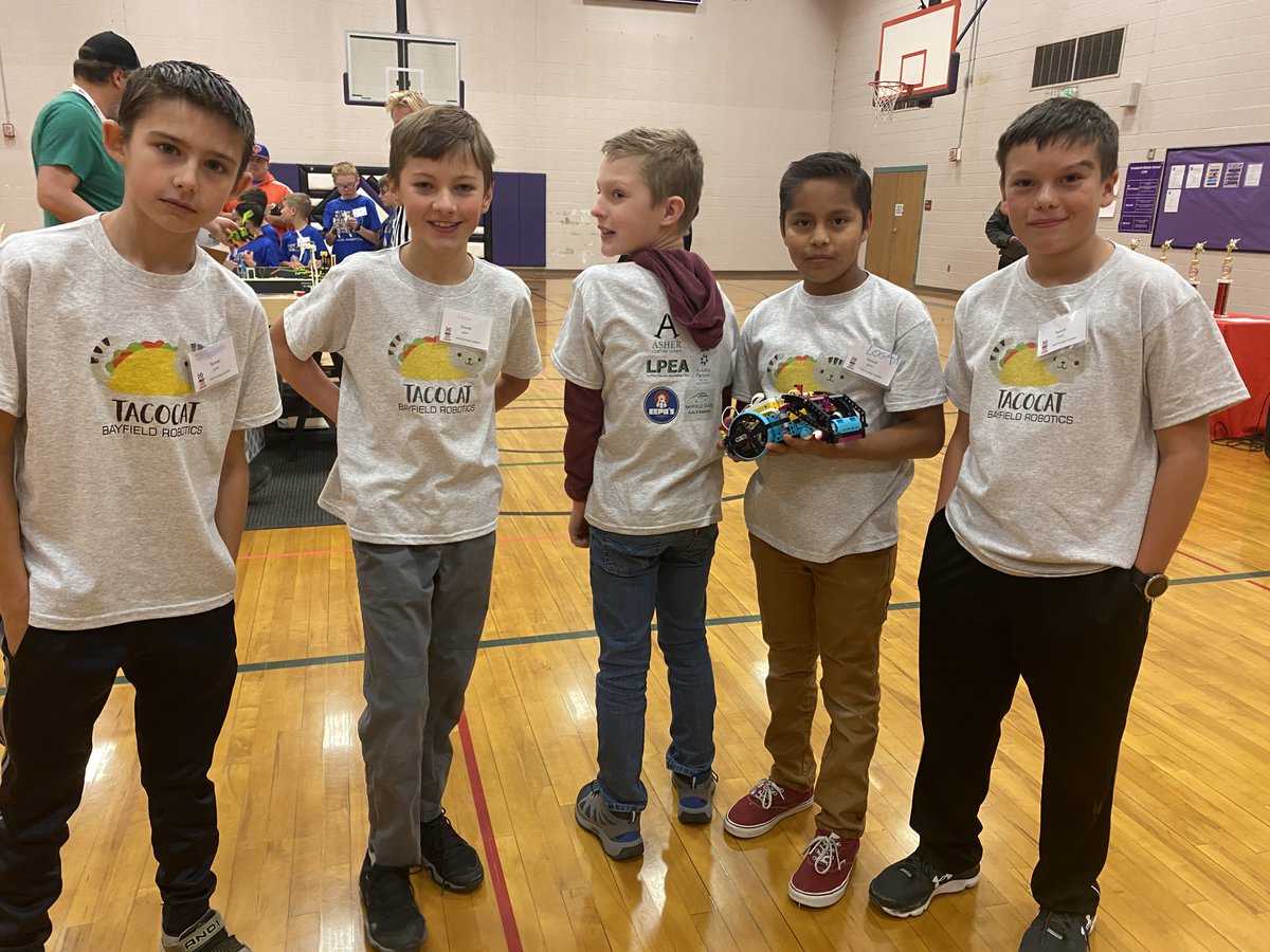 LaPlataElectric's tweet photo. LPEA sponsored TeamTaco Cats from Bayfield to compete at this weekend's regional Lego Robotics tournament. They brought home the Core Values award. Congratulations! @firstlegoleague  #LPEA #CoopDifference #engineering #technology #robotics #legorobotics #innovation #stem https://t.co/IH9sBXed0n