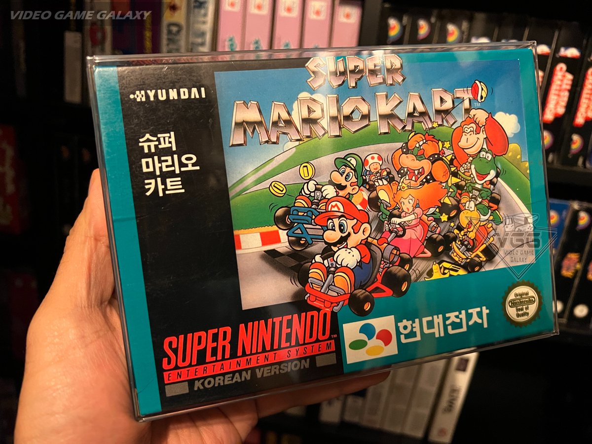 VGGcollectibles's tweet photo. One variation of Super Mario Kart for Super Comboy by Hyundai
This one is a true gem. Pretty difficult to find.

#supermariokart #mario #snes #SuperNintendo #supernes #supercomboy #retro #retrogaming #Retrogame #Nintendo #Oldies #Collectibles #Collector #Videogames #Hyundai https://t.co/H5ts7twPwV