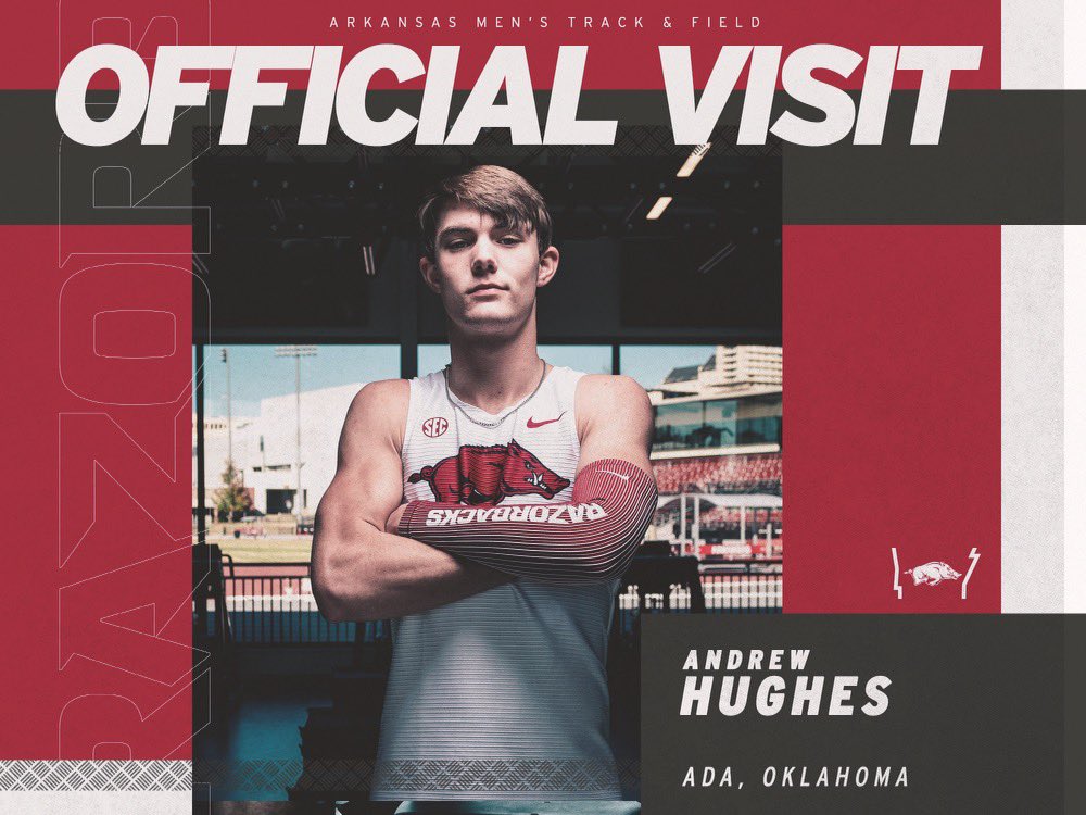 I had a great official visit at the University of Arkansas!!! Thank you <a href="/TrackTravis/">Coach Geopfert</a>!