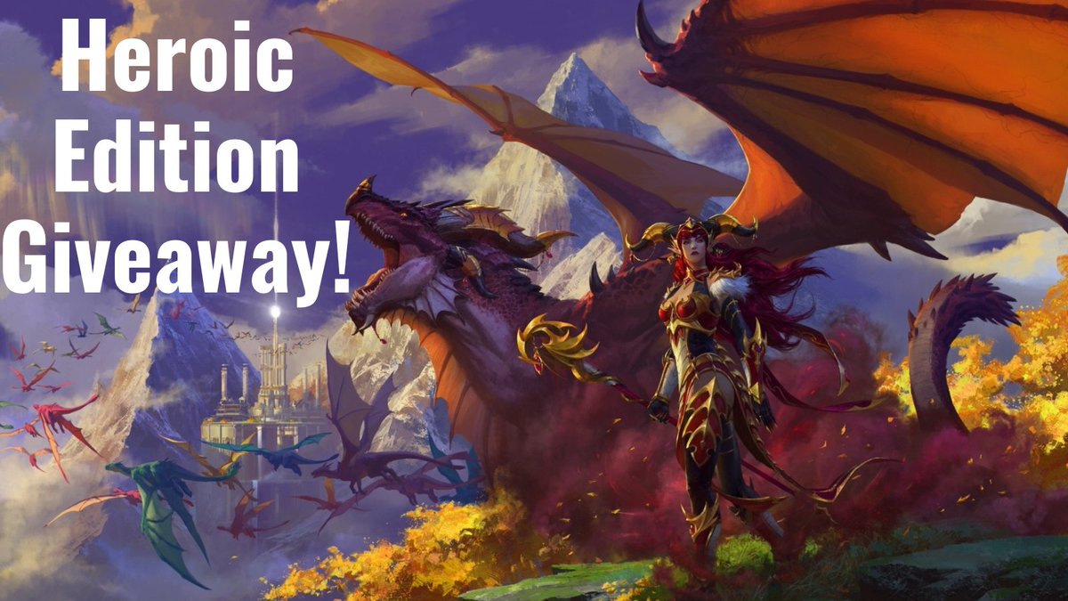 AbbadonLive's tweet photo. ✨✨#GIVEAWAY TIME✨✨
I'm giving away one Dragonflight Heroic Edition 🐲

💙Follow myself and @Warcraft
✅Like 
🔁Retweet
✍️Comment your favourite dragon aspect!

Winner will be announced ON LAUNCH DAY - Nov 28th 2022 (NA only)! #WoW_Partner #Dragonflight https://t.co/myiOhyCvcD