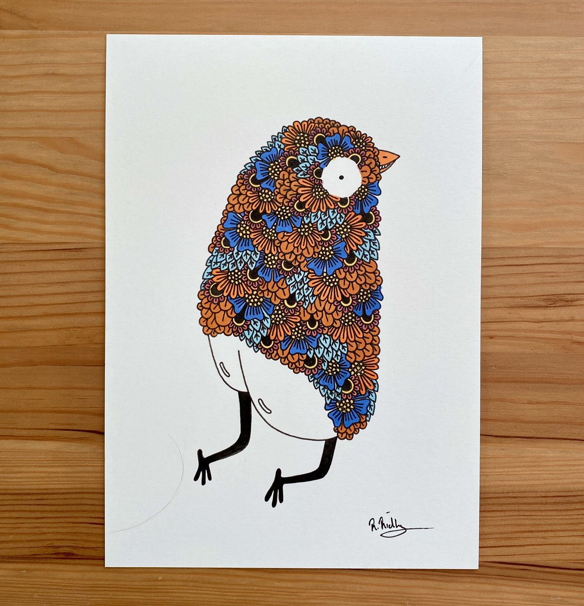 Jumping butt bird 🌸 #illustration #Illustrator #art #artistsontwitter #birds #cute #Flowers #EtsySeller